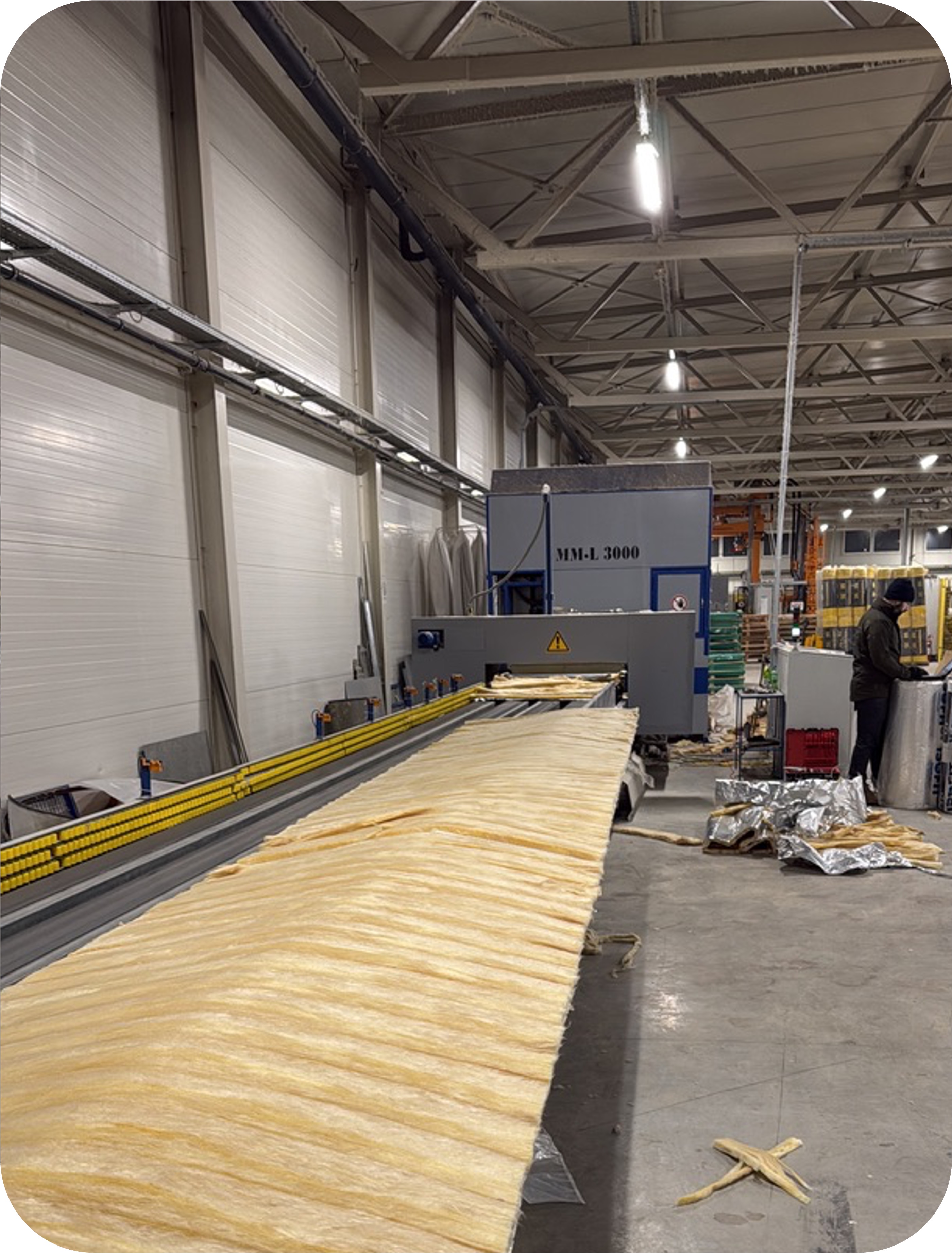 Thermowool MML3000 — glass wool machine — Serbia